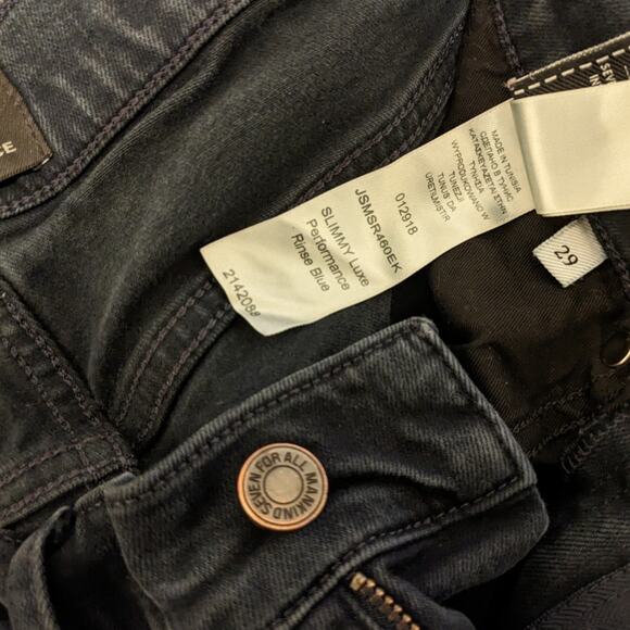 7 for All Mankind Slimmy Luxe Performance Rinse Blue Jeans Men's Size 29" - Picture 7 of 7